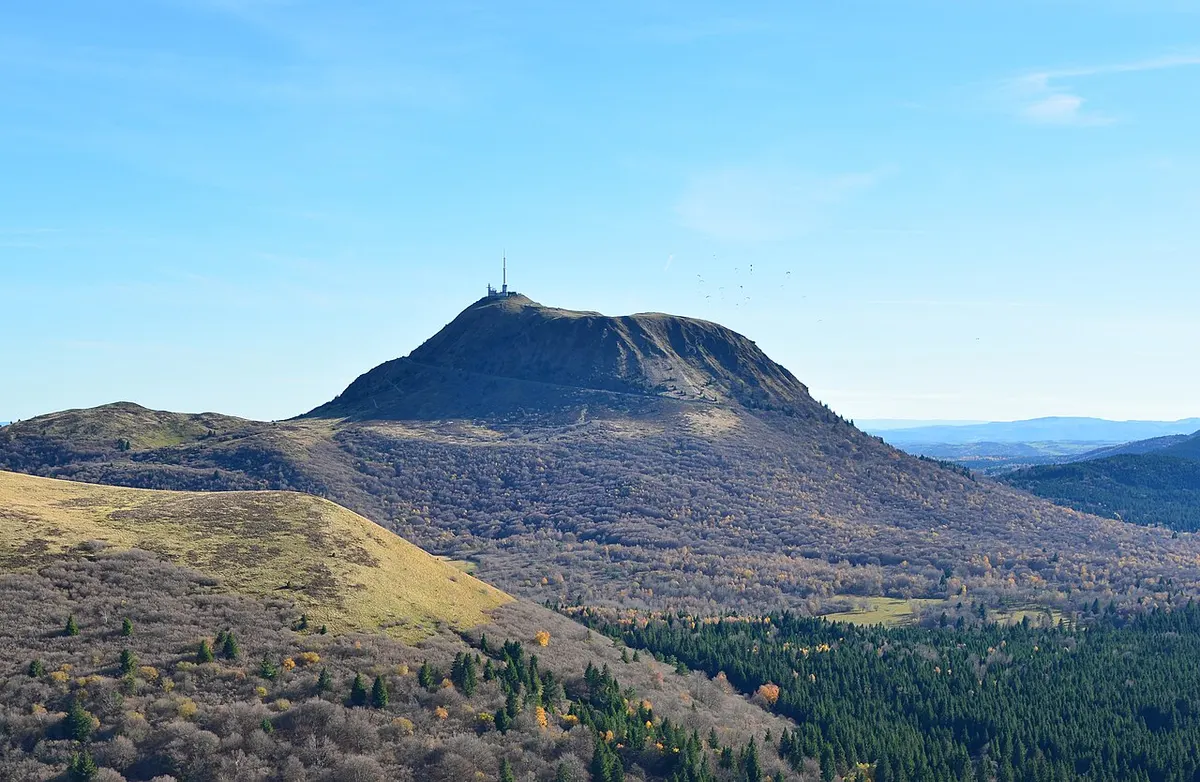 Le puy de Dôme à l’automne